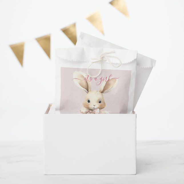 Bunny Baby Shower Girl Geschenktütchen (Party)