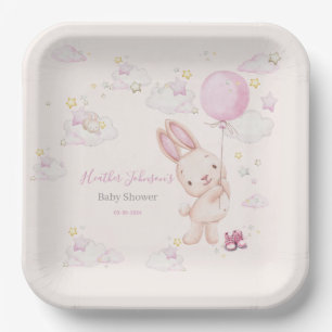 Bunny Baby Shower Girl Pappteller