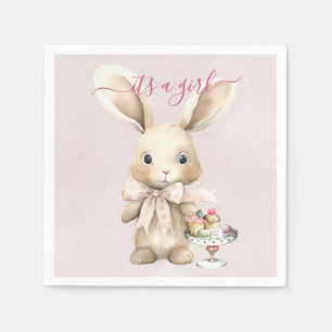 Bunny Baby Shower Girl Serviette