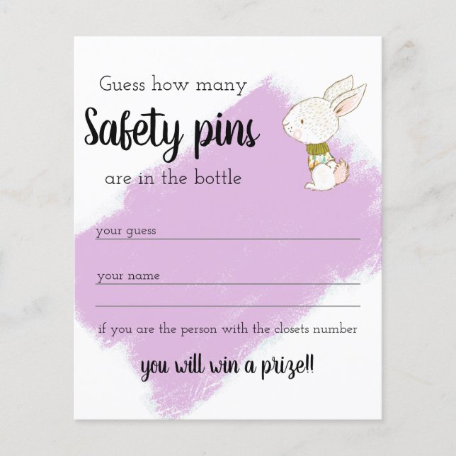 Bunny Baby Showgame - Safety Buttone Flyer (Vorne)