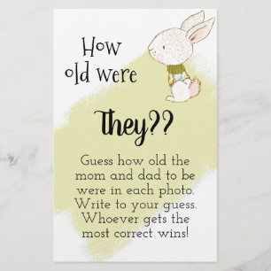 Bunny Baby Showspiel - Wie alt sind sie? Flyer