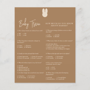Bunny Baby Trivia Baby Showspiel