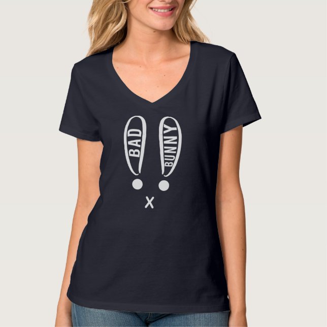 Bunny Bad Rabbit Christlich Ostereier Holly Week T-Shirt (Vorderseite)