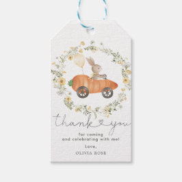 Bunny Balloon Carrot Car Wildflower Wreath Favors Geschenkanhänger