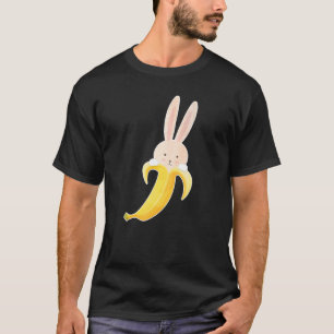 Bunny Banana Bunnana Niedlich Rabbit Peak Banana T-Shirt