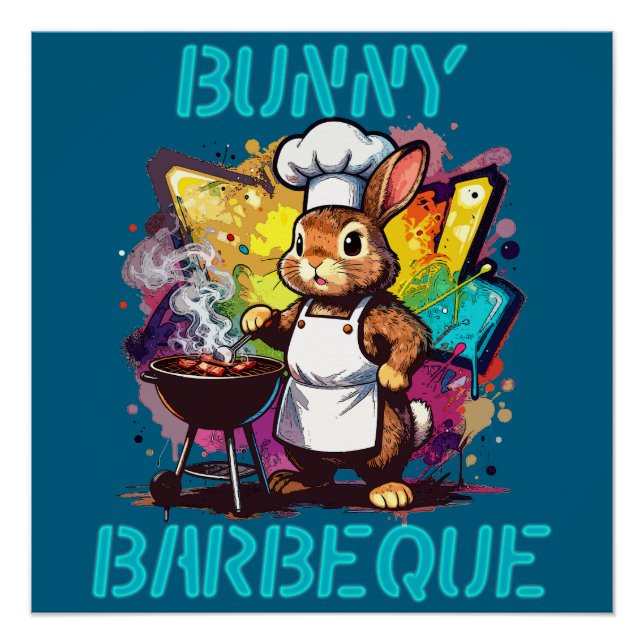 Bunny Barbeque Poster (Vorderseite)