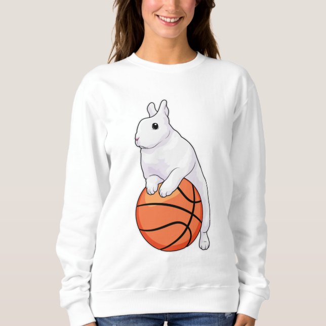 Bunny Basketball Spieler Basketball Sweatshirt (Vorderseite)
