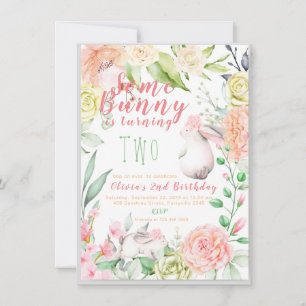 Bunny Birthday Einladung