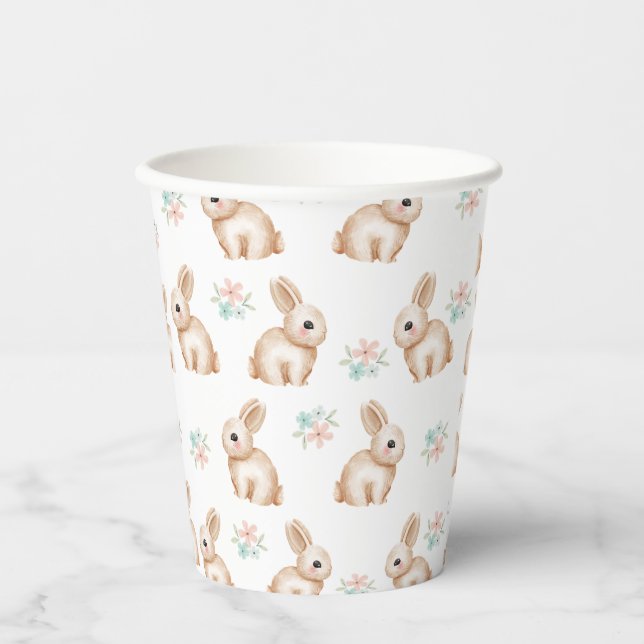 Bunny Birthday Party Cup Pappbecher (Vorderseite)