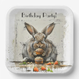 Bunny Birthday Party Pappteller