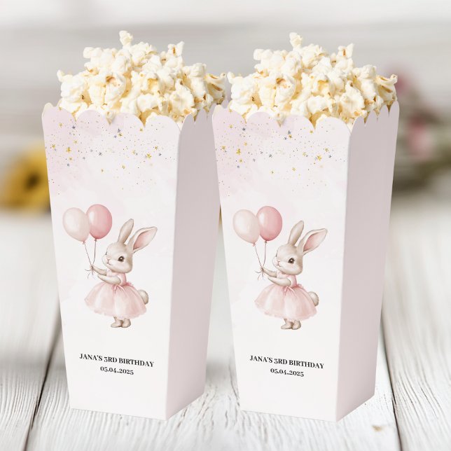 Bunny Birthday Pastell Pink | Niedliches Party Lec Geschenkschachtel (Von Creator hochgeladen)