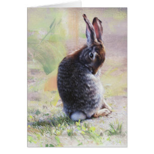 Bunny Blank Card von Andrew Denman