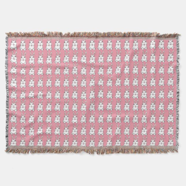 Bunny Blanket Ostersonniges Kaninchenwirbel Decken (Vorderseite)