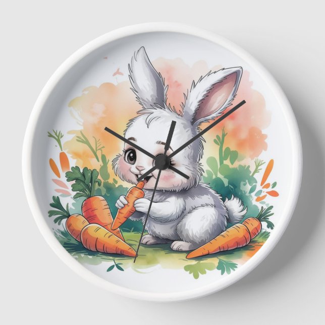 Bunny Bliss, Carrot-Süsse Uhr (Vorderseite)