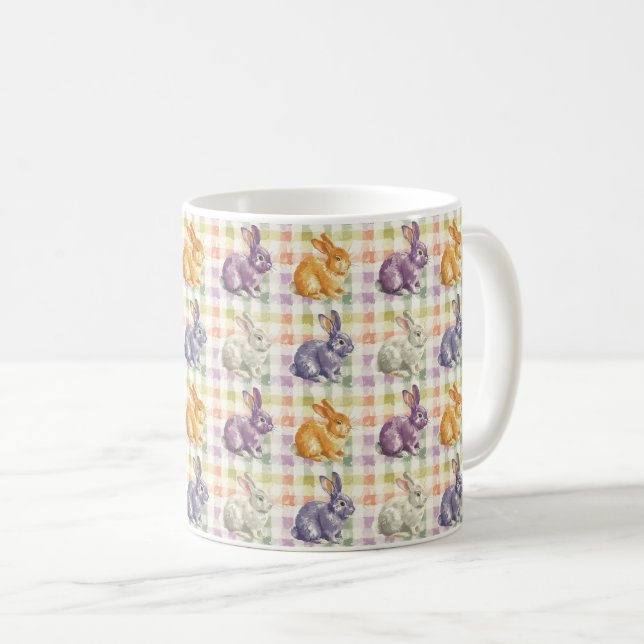 Bunny Bliss Delikatessen: Pastellfarbene Träume Kaffeetasse (VorderseiteRechts)