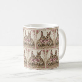 Bunny Bliss Tasse: Ostern Elegante 🐰 🌷 Kaffeetasse