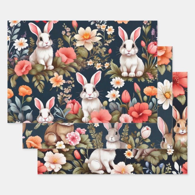 Bunny Bliss Wrapping Paper Set Geschenkpapier Set (Set)