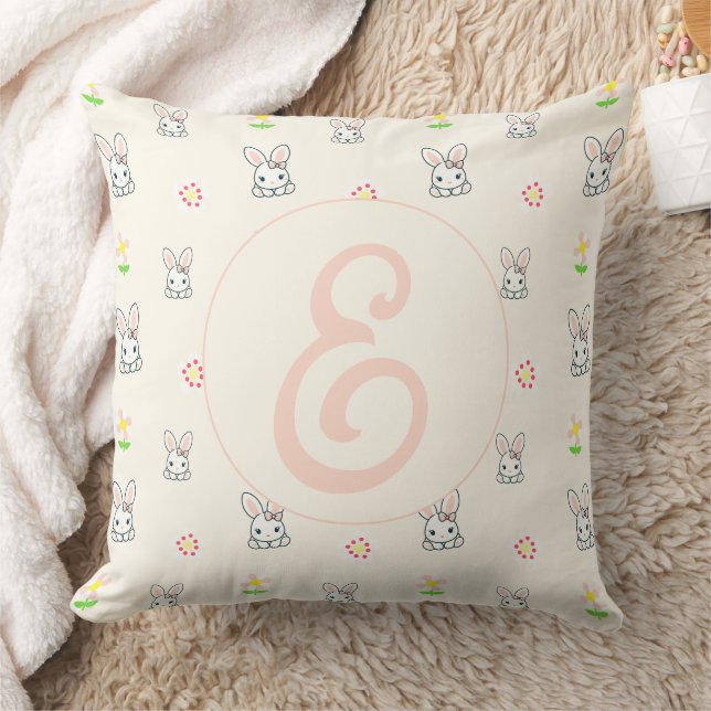 Bunny Bloom Delight Kissen (Decke)