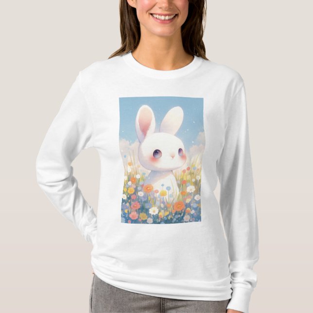 Bunny Blume Bliss T-Shirt (Vorderseite)