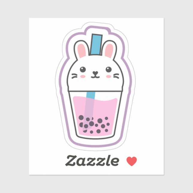 Bunny Boba Aufkleber (Blatt)