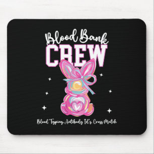 Bunny Bow Osterblut Bynk Crew Medizinischer Labrad Mousepad