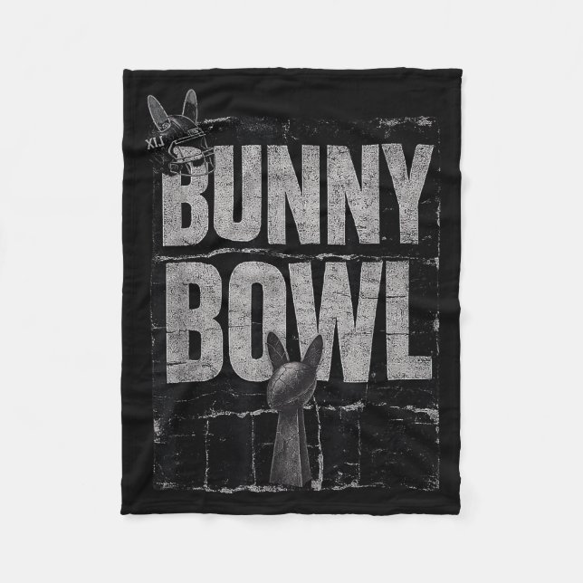 Bunny Bowl Funny Halftime Show 2026  Fleecedecke (Vorderseite)