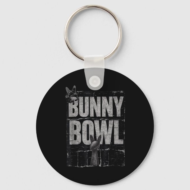 Bunny Bowl Funny Halftime Show 2026  Schlüsselanhänger (Vorderseite)
