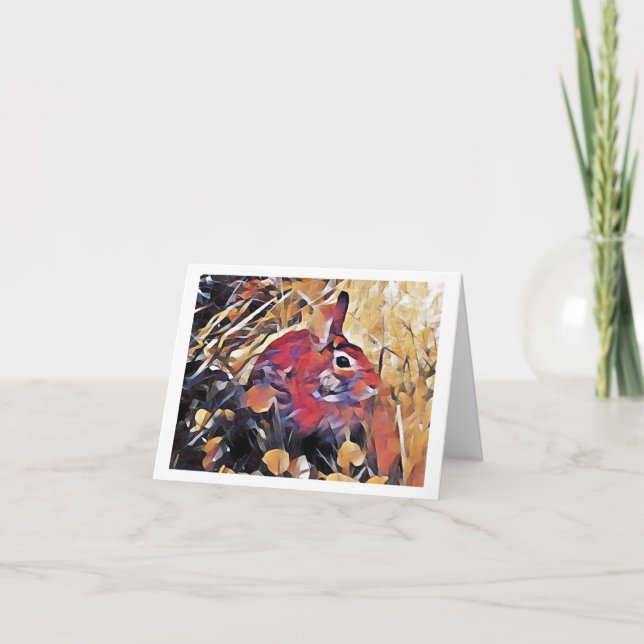 Bunny - Carte de voeux (Devant)