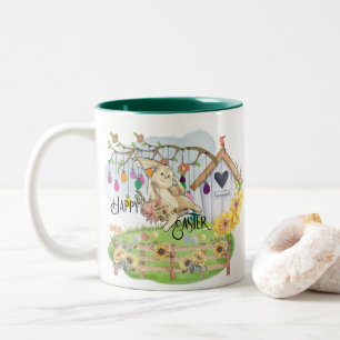 Bunny Celebrates Zweifarbige Tasse