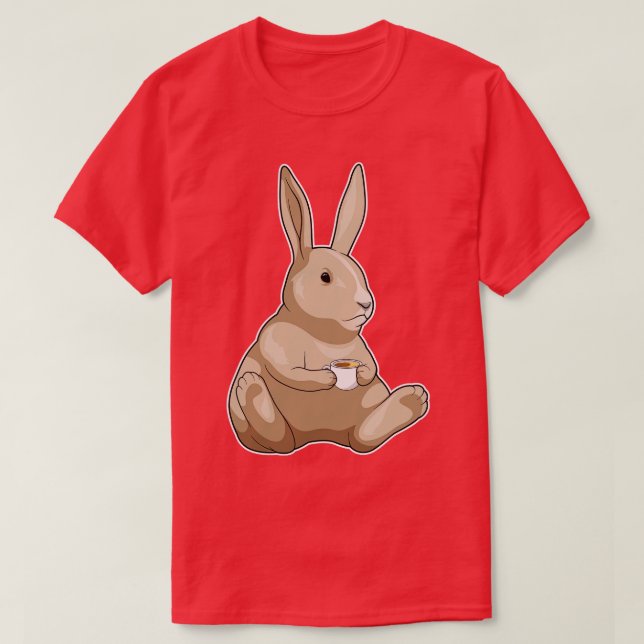 Bunny Coffee Cup T-Shirt (Design vorne)
