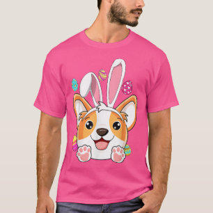 Bunny Corgi Osterkaninchen Ears Corgi Lover TieDye T-Shirt