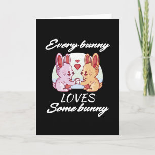 Bunny Couple Liebe Herzlich Willkommen Karte
