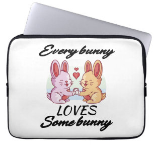 Bunny Couple Liebe Herzlich willkommen Laptopschutzhülle