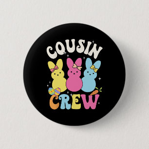 Bunny Cousin Crew Ostertag Familien-Squad-Gruppe M Button