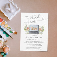 Bunny de printemps | Invitation au Baby shower vir