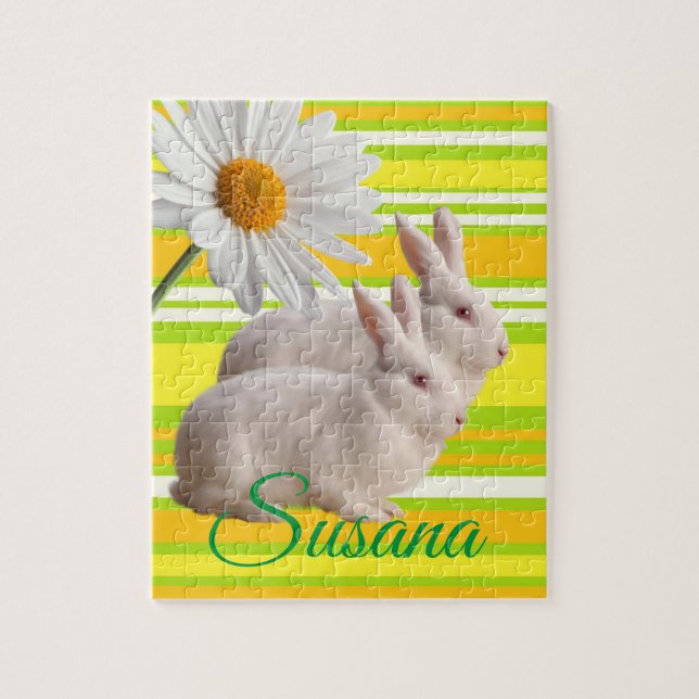 Bunny Décoratif Jigsaw Puzzle Daisy (Vertical)