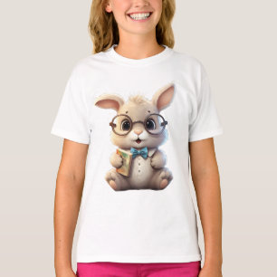 Bunny_design.no.3- von Maaya Prints, Kids White T-Shirt