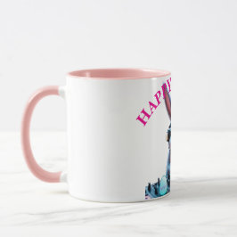 Bunny DJ Ostereier Turntable Rosa Tasse