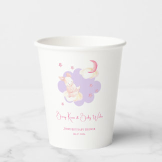 Bunny Dreams Lila Baby Dusche Pappbecher