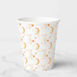 Bunny Dreams Neutral Baby Dusche Pappbecher