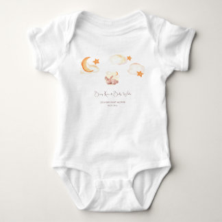 Bunny Dreams Neutral Baby Dusche Strampler
