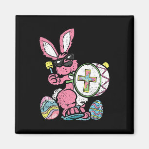 Bunny Drummer Ostereier Jagen Frühlingshasen Jes Magnet