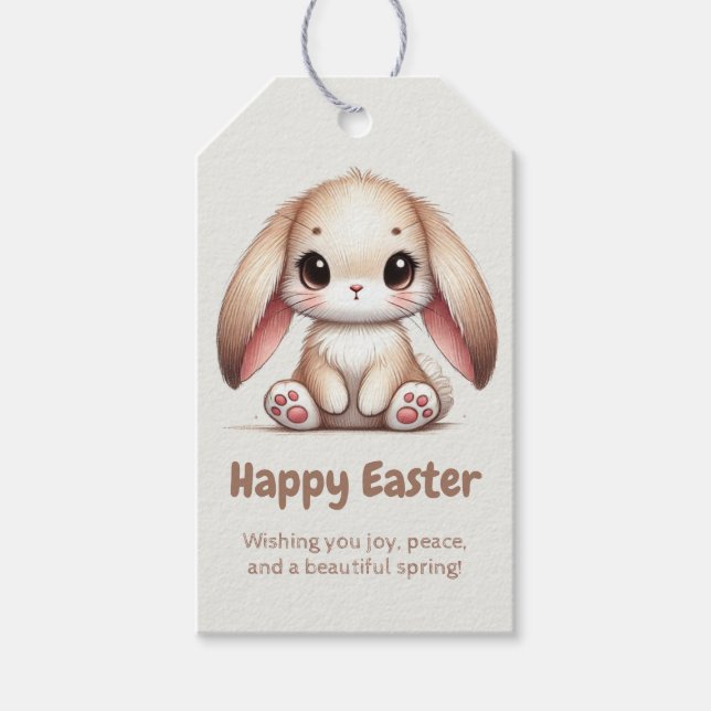 Bunny Eared Wonder Geschenkanhänger (Vorderseite)