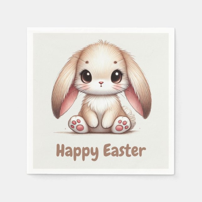 Bunny Eared Wonder Serviette (Vorderseite)