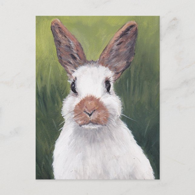 Bunny Ears Animal Art Carte postale (Devant)