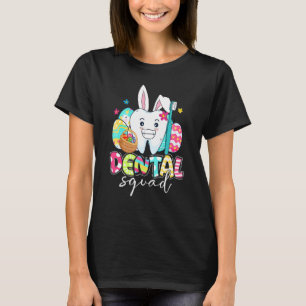 Bunny Ears Rabbit Niedlich Tooth Dental Squad Happ T-Shirt