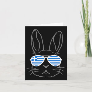 Bunny Ears Sungles Funny Oster 2025 Griechenland F Karte