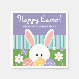 BUNNY EASTER EGG SERVIETTE