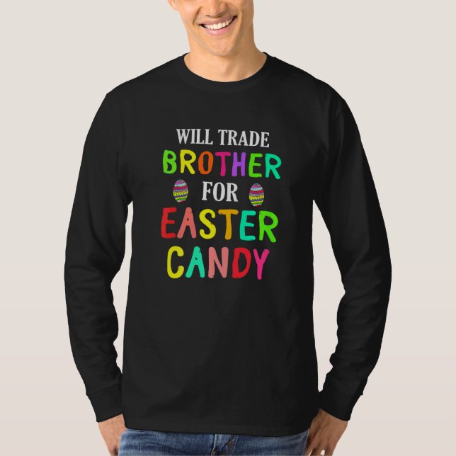 Bunny Easter wird Brother gegen Osterkerze tausche T-Shirt (Vorderseite)