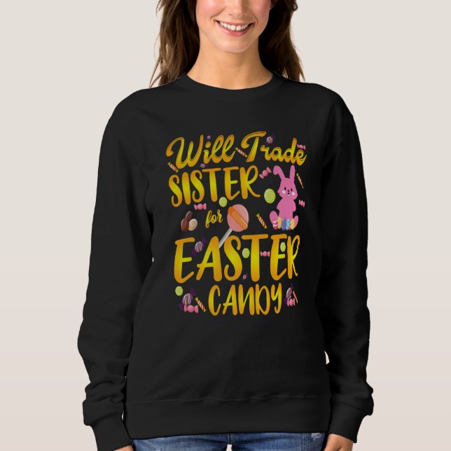 Bunny Eat Chocolate Eggs wird Handelsregister für  Sweatshirt (Vorderseite)